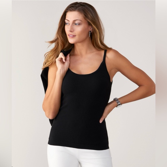 Pure Collection Tops - Beautiful Pure Cashmere Black Cami NWOT Size 14 L/XL